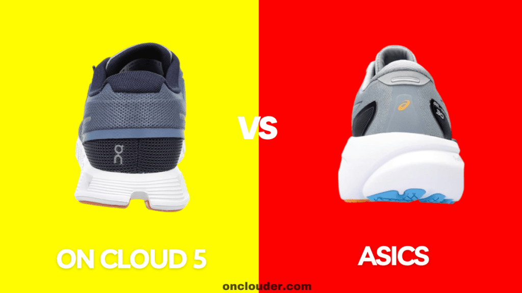 On Cloud 5 vs Asics