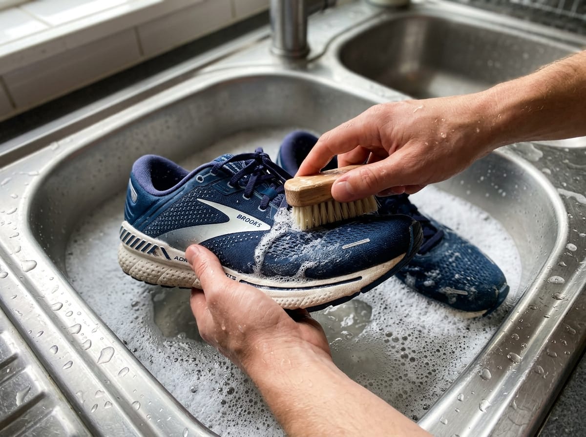 can you wash brooks tennis shoes