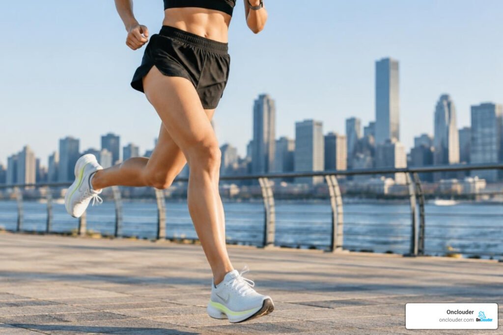 marathon runners wearing carbon plate running shoes