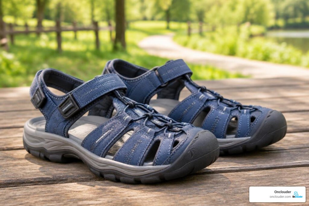 closed toe orthotic sandals for walking