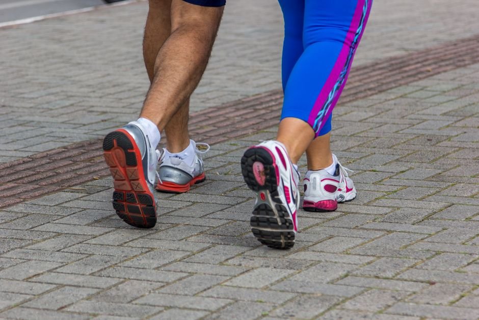 zero-drop cushioned shoes beside running shoes