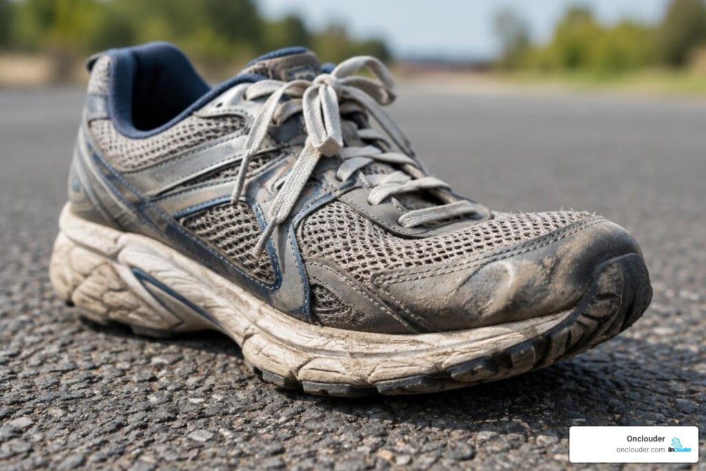 Long-term midsole and outsole wear on road running shoes