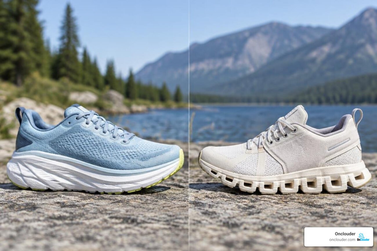 Detailed view of On Cloud 6 upper mesh and lacing architecture