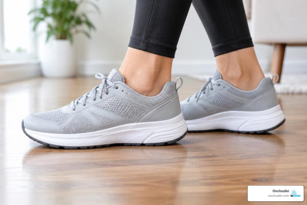 supportive walking tennis shoes for flat feet