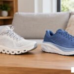 On Cloud and Hoka sneakers side by side